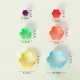 Multi Colour Flower Shape Plastic Cookie Cutter -  Set of 5 Pieces