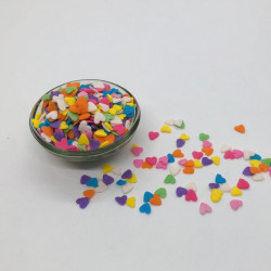 Multi Colour Heart Confetti (125 Gm)
