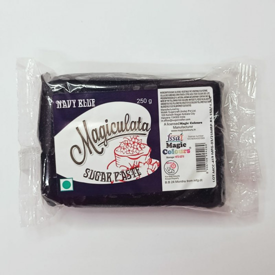 Navy Blue Sugar Paste (250 Gm) - Magiculata