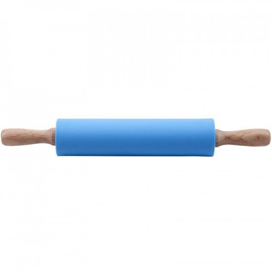 Non Stick Wooden Handle Silicone Rolling Pin 15"