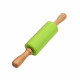 Non Stick Wooden Handle Silicone Rolling Pin 9"