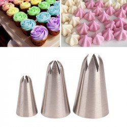 Nozzle Icing Tips Set of 3 Pcs