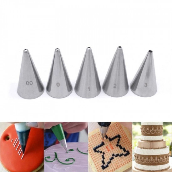 Writing or Drawing Nozzle Tips Set of 5 Pcs