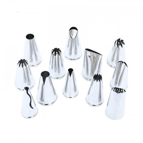 Decorative Nozzle Tips Set of 12 Pcs.