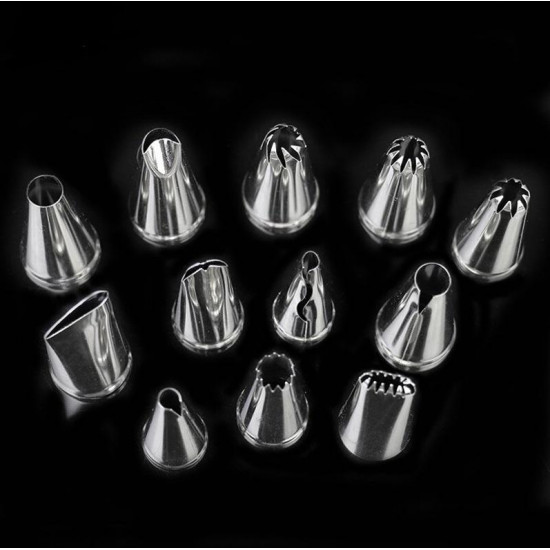 Decorative Nozzle Tips Set of 12 Pcs.