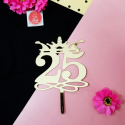 Number 25 Acrylic Cake Topper