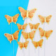 Orange Shaded Paper Butterfly (10 Pieces)