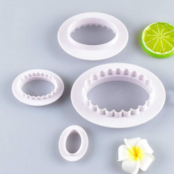 2 Sided Oval Fondant Cookie Cutter