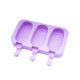 Oval Shape 3 Cavity Silicone Popsicle Mould