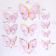Gold Edged Mauve Paper Butterfly (10 Pieces)