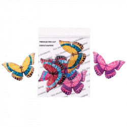 Patchy Big Size Wafer Butterfly WPC - 24 (6 Pcs) - Tastycrafts Economy Pack