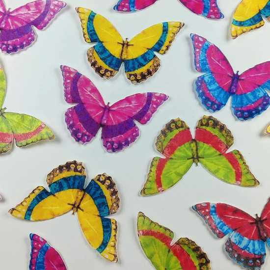 Patchy Small Size Wafer Butterfly WPC - 26 (28 Pcs) - Tastycrafts Economy Pack