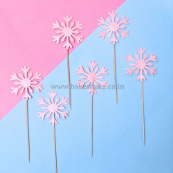 Snowflake Shape Paper Topper (Peach)