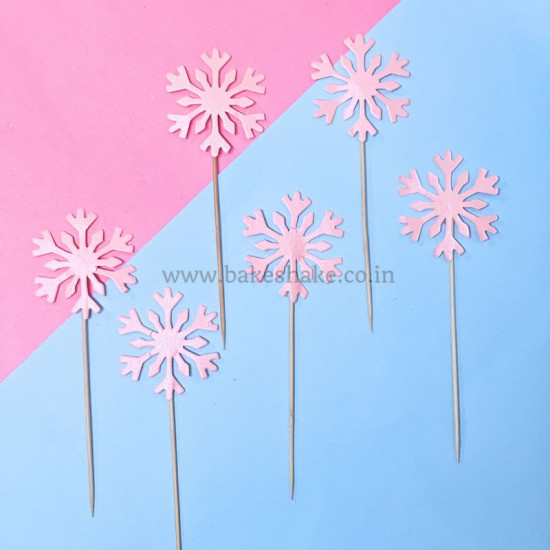 Snowflake Shape Paper Topper (Peach)