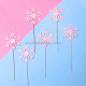 Snowflake Shape Paper Topper (Peach)