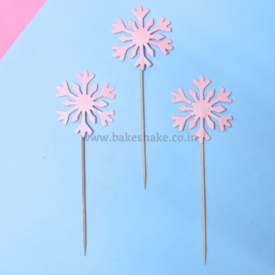 Snowflake Shape Paper Topper (Peach)