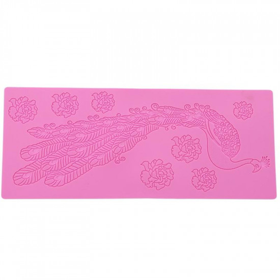 Peacock Lace Silicone Mould