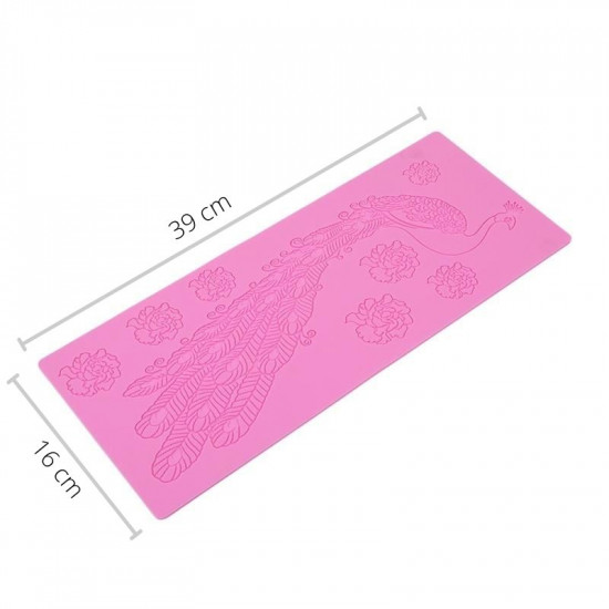 Peacock Lace Silicone Mould