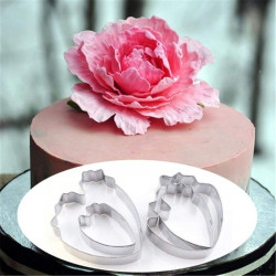 Peony Flower Petal Cutter Set Stainless Steel