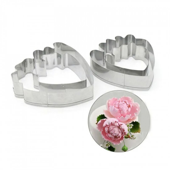Peony Flower Petal Cutter Set Stainless Steel