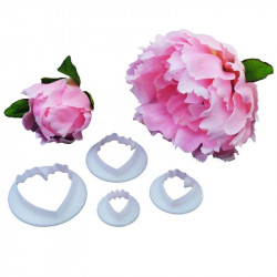 Peony Flower Fondant Cutters