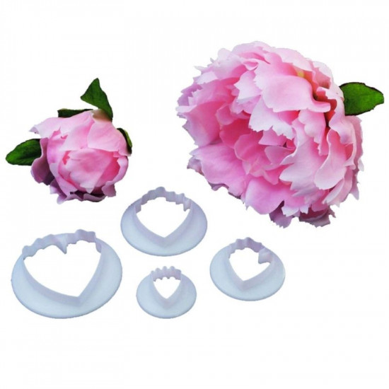 Peony Flower Fondant Cutters