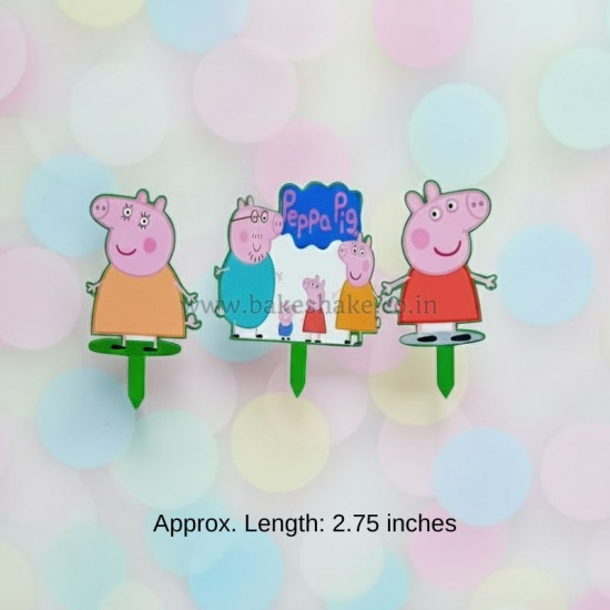 Peppa Pig Acrylic Topper Set