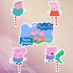 Peppa Pig Paper Toppers (Set of 5)