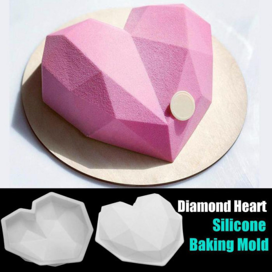 Heart Shape Pinata Cake Silicone Mould With Wooden Hammer - Big Size