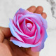 Artificial Pink Blue Shaded Rose Flowers (Set of 10)