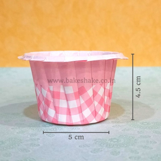 Pink Checks Bake and Serve Muffin Moulds  - 105