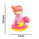 Pink Princess Doll Riding Unicorn Horse Cake Topper
