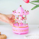 Merry Go Round Carousel Music Box Topper (Pink)