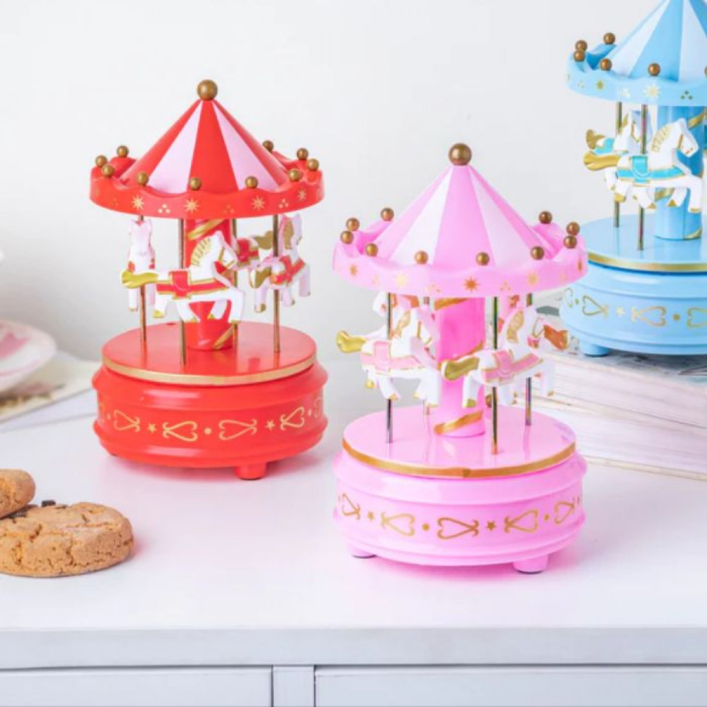 Merry Go Round Carousel Music Box Topper