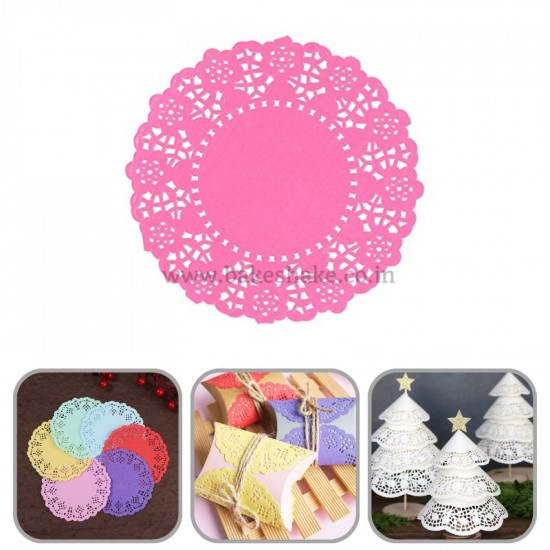 Pink Paper Doilies (6.5 inch)