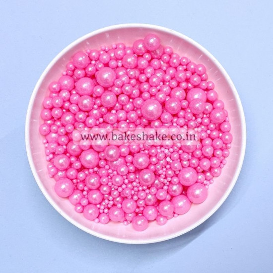Pink Pearl Sprinkle Mix Sizes - 22 (250g)
