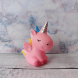 Pink Unicorn Toy Miniature Cake Topper 1 Piece
