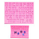 Pixel Font Alphabet Numbers Silicone Mould