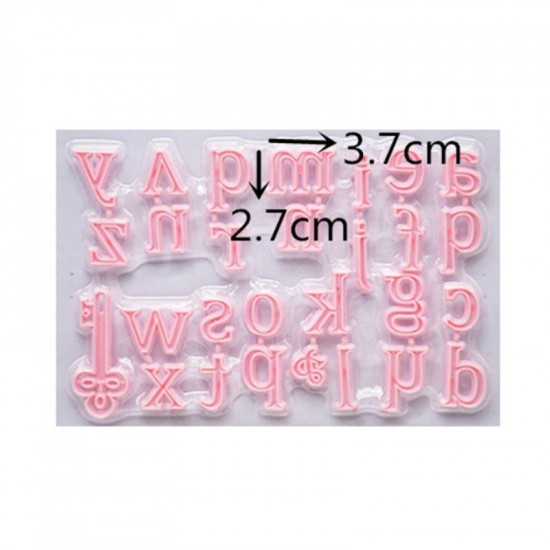Plastic 28 Pieces Lowercase Alphabet Letter Cutter