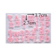 Plastic 28 Pieces Lowercase Alphabet Letter Cutter