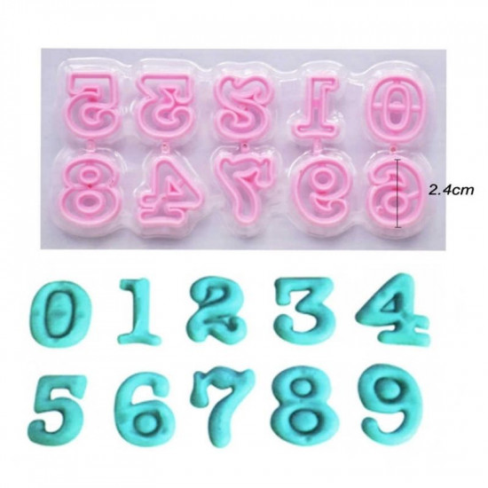 Plastic 0-9 Numbers Cutter