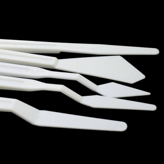 Plastic Palette Knife Set (5 Pieces) Plastic Palette Knife Set (5 Pieces)