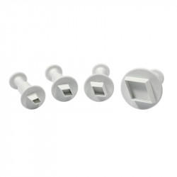 Diamond Shape Plunger Cutter Set of 4 Pieces