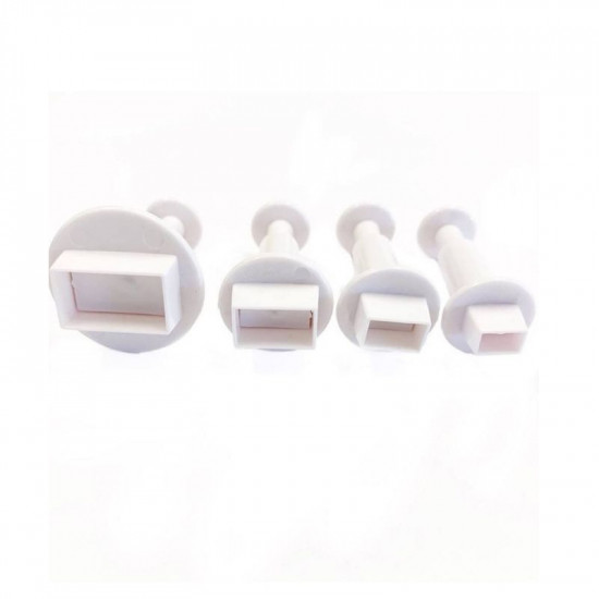 Rectangle Shape Plunger Cutter Set of 4 Pieces