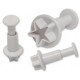 Star Shape Plunger Cutter Set of 3 Pieces