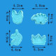 Unicorn, Pug, Crown & Dinosaur Plunger Cutter Set