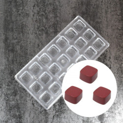 Cube Shape Polycarbonate Chocolate Mould