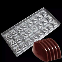 Curl Toffee Shape Polycarbonate Chocolate Mould