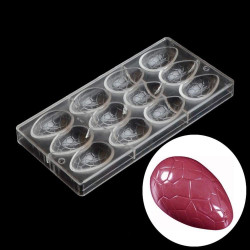 Easter Egg Shape Polycarbonate Chocolate Mould