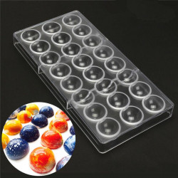 Half Sphere 24 Cavity Polycarbonate Chocolate Mould